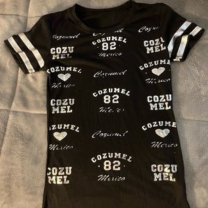 From Cozumel Mexico! Size: Small Color: black with silver detail